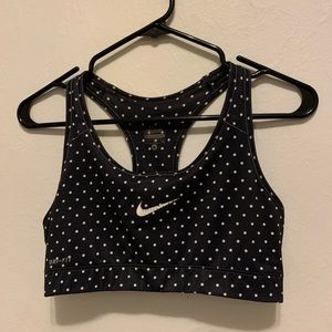 Polka dot Nike dry fit sports bra